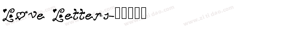 Love Letters字体转换